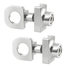 Gorise Pack of 2 Bicycle Chain Tensioners, Ideal for Single Speed Bicycle Chain Lock for Smooth and Reliable Performance, Silver
