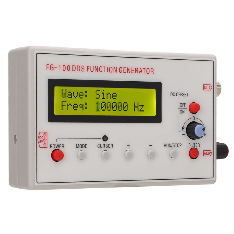 Signal Generator DDS 1Hz‑500kHz Sine 1Hz‑20kHz Square Sawtooth Triangle Wave