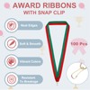 PATIKIL Award Neck Ribbons with Snap Clips, 100 Pack Polyester