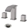 MR. FAUCET Waterfall Bathroom Sink Faucets 3 Hole, 2-handle 8