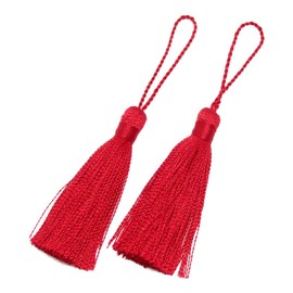 Machida 9037 Color Tassel Tassel Fan Decoration, Accessory Tassel, Polyester Tassel (Red 9037)