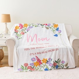 Battilo Anniversary Birthday Gift for Mom from Daughter Son, to My Mom Gifts Blanket, Super Soft Flannel Throw Blankets Mom Blanket for Bed Couch Mother Day(50 x 60 in)