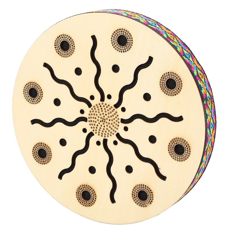Sea Drum Ocean Wave Sound 8in Portable Maple Ethnic Musical