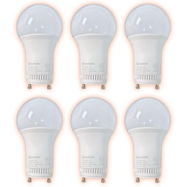 GoodBulb 60 Watt Equal – 9 Watt Gu24 LED A19 – Pure White – 800 Lumens – 5000 Kelvin – Non Dimmable - Long-Lasting 25,000 Hours (6 Pack)