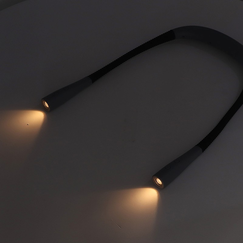 Neck Light Color Brightness Adjustable Eye Friendly Rechargeable Reading Light