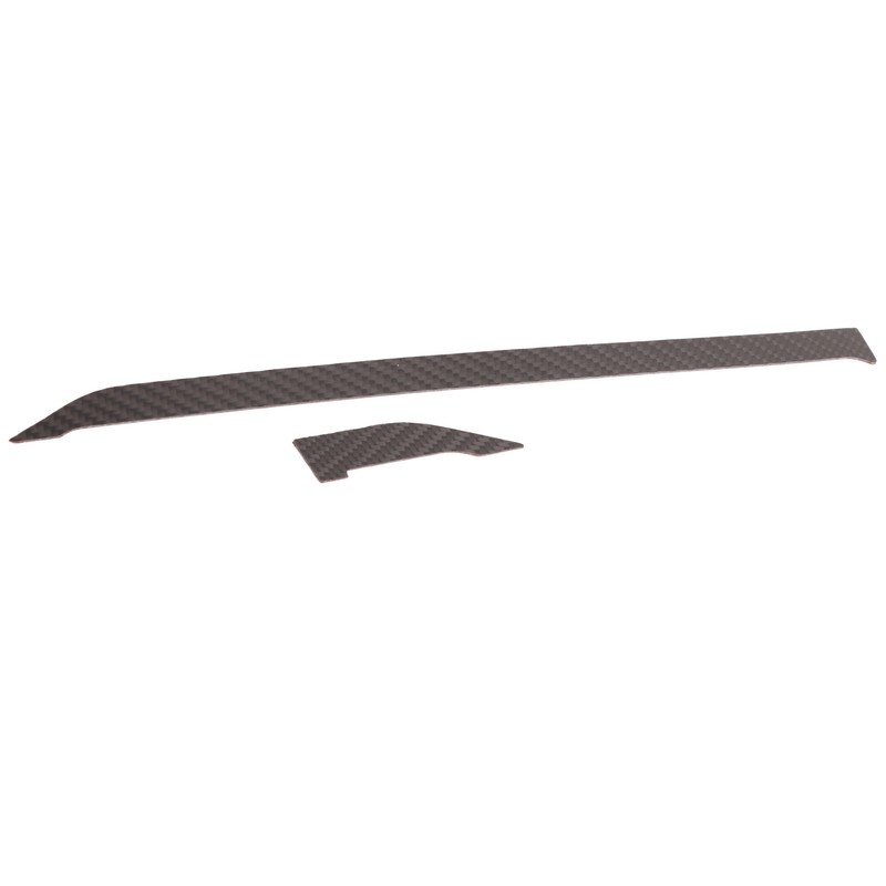 2PCS UTV Center Console Trim Carbon Fiber Smooth Surface Replacement