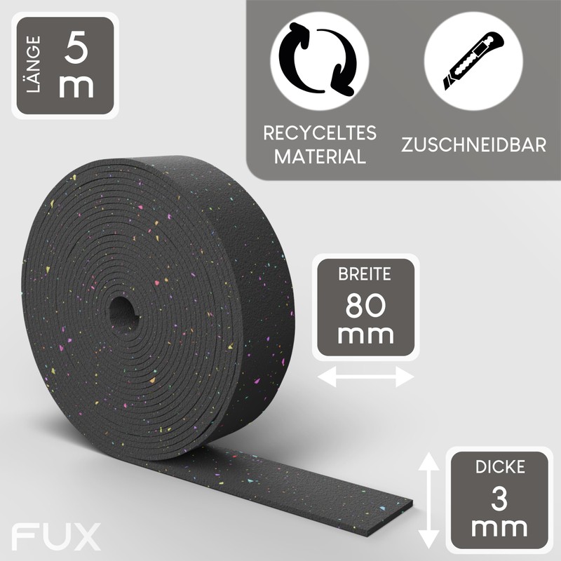 Terrace Pads Roll 2 m x 80 mm x 3