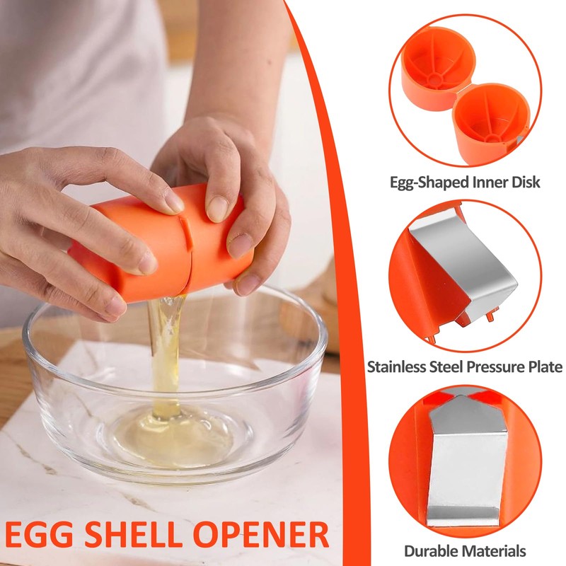 Egg Shell Opener, New Egg Cracker Tool for Raw Eggs,