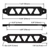 Altland Aluminum Car Battery Tie Down Bracket (10 Inch J-Hooks,