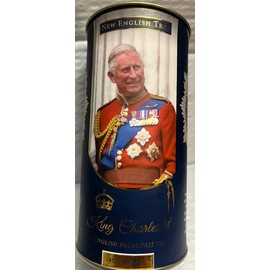 NEW ENGLISH TEAS KING CHARLES lll 40-TEABAG INDRUM TO HONOR HIS MAGESTY THE KING