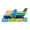 Melissa & Doug Wooden Airplane Play Set With 4 Play