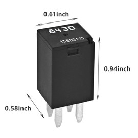 Automotive Relays 13500113 8430 for GM (Pack of 6), Multi-Function 4-Pin Relay Replace 19116962 D1777C