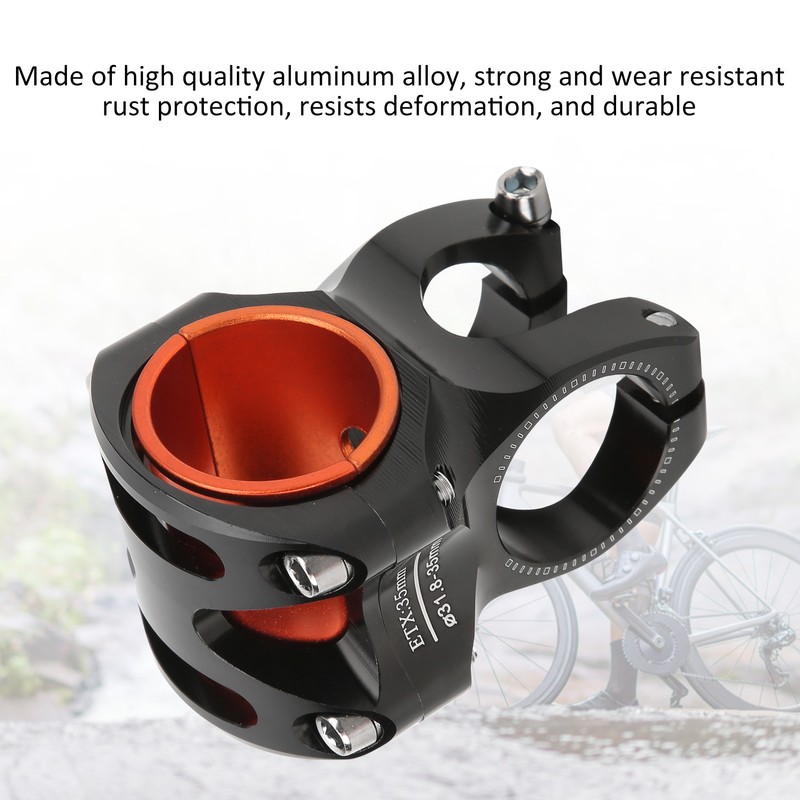 CANSUCC 31.8/35mm Bike Handle Stem Riser Short Handle Stem Aluminum