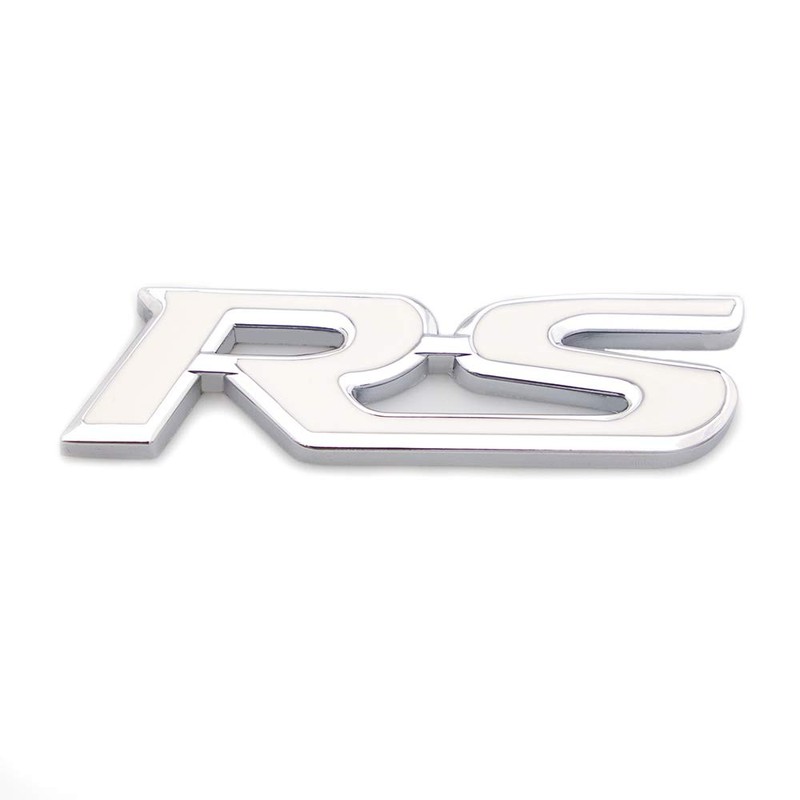 3D RS Emblem Front Grill Badge Decal Sticker Logo for