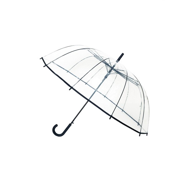 Smartbulle French Design, Transparent Umbrella, Large Size, Long Umbrella, Jumping Umbrella, Stylish, Dome-shaped, Made with High Strength Fiberglass, For Rainy Season, Bubble Umbrella, For Women,