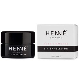 Henné Organics Lip Exfoliator - Natural and Organic Sugar Scrub - Rose Diamonds