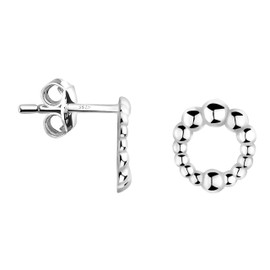 SOFIA MILANI - Women's Earrings 925 Silver - Ball Circle Stud Earrings, Sterling Silver, No Gemstone