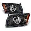 AKKON - For Dodge Caliber OE Replacement Black Bezel Headlights