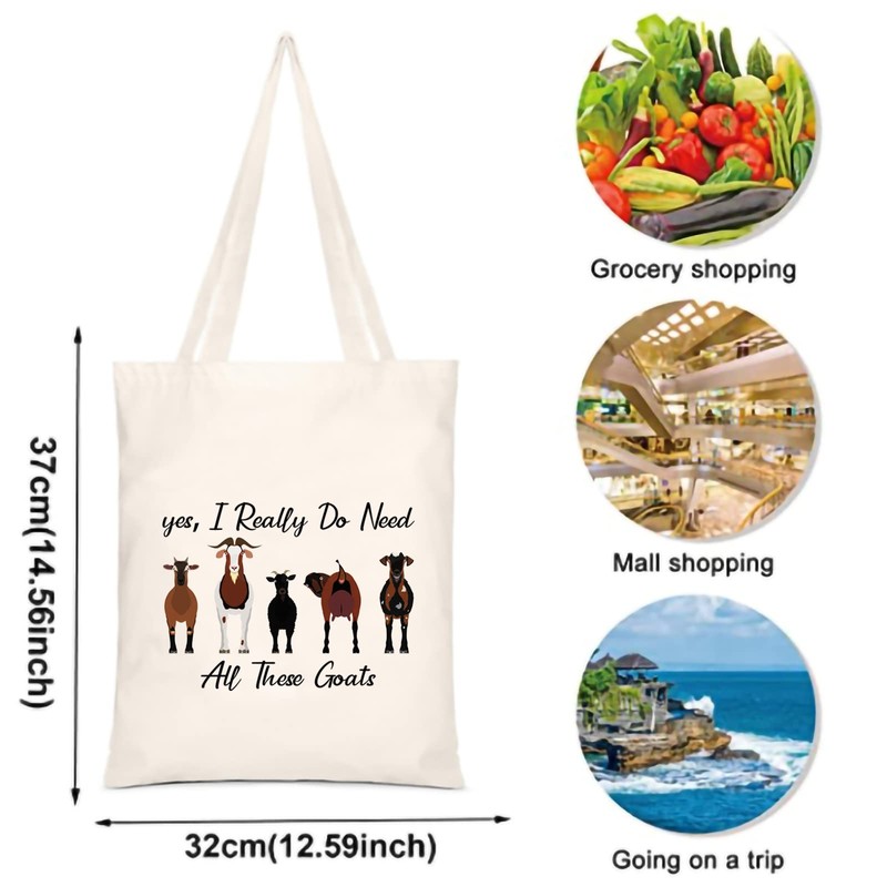 Funny Goat Tote Bag Goat Related Gift Yes I Really