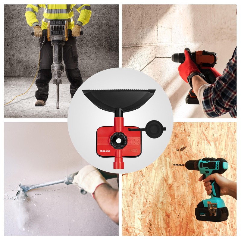 Shop-Vac Dust Collection Attachment, 2-in-1 Vacuum Dust Collection Attachment for