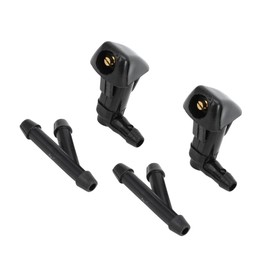 PARSKILO Windshield Washer Nozzle Front with Hose Connector No.76810SDAA11 for Honda Civic 2006-2011 for Honda Odyssey 2005-2010 Plastic Black Benefit