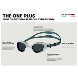 ARENA The One Plus Unisex Swimming Goggles, Colour: White, Item: -300 Blue/White/Grey/Blue sw1