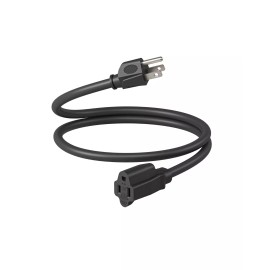 DEWENWILS 2 Pack 3ft Extension Cord 14/3 SJTW 3 Prong Heavy Duty Power Cord