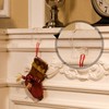 Jetec Pack of 8 Acrylic Christmas Stocking Holder Hooks Christmas