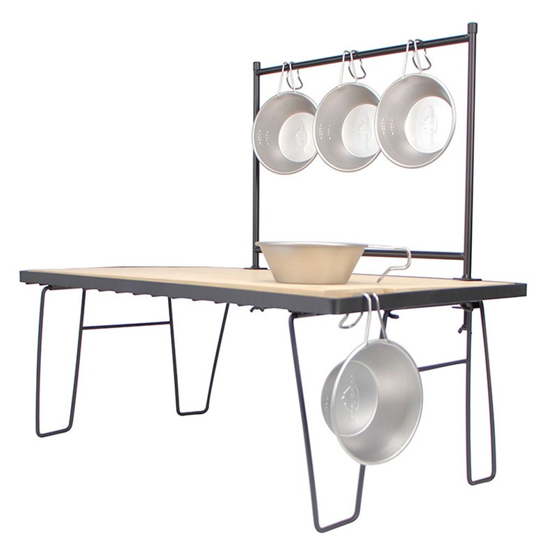 Camping Cup Backpacking Bowl Cup Stainless Steel with Hook Shape