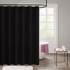 Jarl home Waterproof Nylon Fabric Shower Curtain or Liner Machine Washable & Breathable Black 72x78inch (Standard Size) 1 Panel