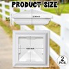 Sasylvia 2 Pcs Vinyl Fence Post Caps White PVC England