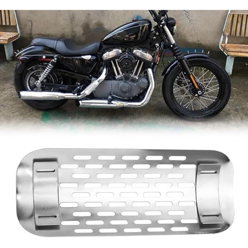 Universal Motorcycle Exhaust Heat Shield Chrome Plated Iron Exhaust Heat