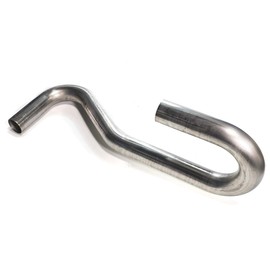 System1 Design Mandrel Bent 304 Stainless Steel 180+125+35 “UJL” Degree Exhaust Tubing 2.5'' OD, 16 Gauge – USA-Made Exhaust System (Leg Length = 52'')