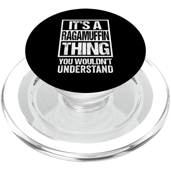Funny Ragamuffin Breed Breeder Quote Ragamuffin Cat Lover PopSockets PopGrip