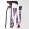 Nakajima Jiro Shoten Aluminum 4-Tier Folding Wand Maple Grip Floral Purple 510