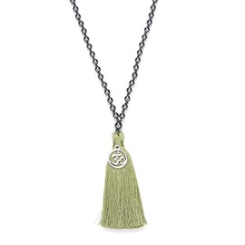 108 Mala Beads Tassel Necklace-Calming Meditation Spiritual Mala Necklace Gift-Healing Grounding Spiritual OM Necklace (Hematite)