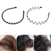 PUBAMALL Diadema ondulada de primavera, aro para el cabello, diadema