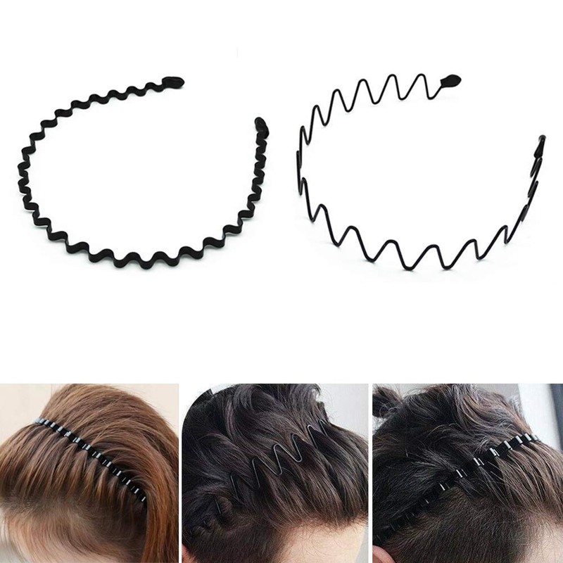 PUBAMALL Diadema ondulada de primavera, aro para el cabello, diadema