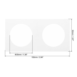 PATIKIL 2 x 2 Coin Flips, 100 Pack 35mm Cardboard Coin Holder Paper Coin Holders for Coin Collection Supplies Collector, White