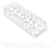 Plastic Cable Management Box with 10 Wire Ties, Clear, 8