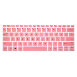 Silicone Keyboard Cover Skin Compatible for HP EliteBook 830 835 G9 G10 13.3", HP Elitebook 840 845 1040 G9 G10 14 inch Laptop （Not for 840 845 1040 G8 G7 G6 G5 G4 G3 13.3"/14" Pink