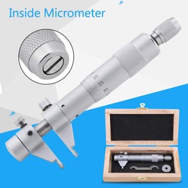 Internal Micrometer, Internal Micrometer, Inner Micrometer, 5mm-30mm/0.01mm Precision, Internal Micrometer Inner Diameter Measuring Tool with Wrench Calibration Ring