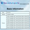 SecosAutoparts Oak Tan Front Driver or Passenger Side Bottom Leather