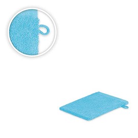 EXKLUSIV HEIMTEXTIL Hand Towel Economy Set Cotton 500 g/m² Turquoise 20 x Wash Mitts 15 x 21 cm