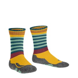 FALKE Unisex Children's Active Frog K So Wool Functional Material Thick Breathable Patterned Socks, Yellow Bee 1393