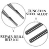 ULTECHNOVO 2pcs Car Windshield Repair Kit Tungsten Steel Drill Bits