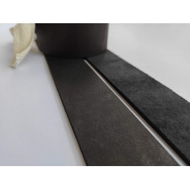 9 oz Genuine Leather Strap Strip Band Natural Belt Blank. 51". (Black, 1 1/2 inch (38mm.))