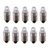 10pcs E10 LED Bulbs 3 Volt Miniature Flashlight Bulbs E10