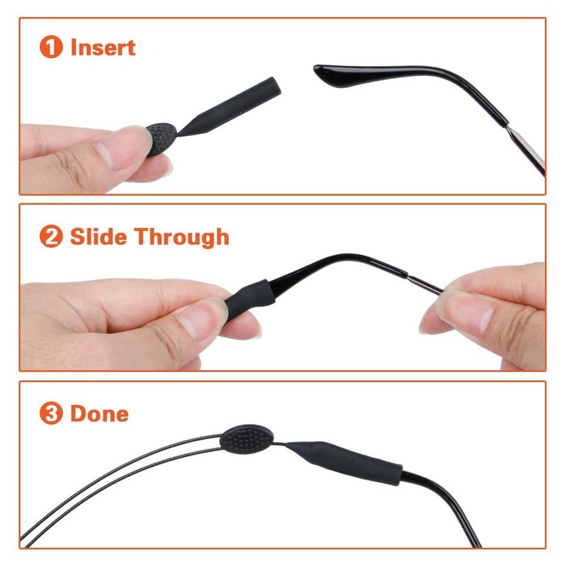 YL TRD Gafas ajustables Gafas Retenedores Deportes Impermeable Sunglass Strap