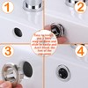 Aifeier ET 4 Pieces Sink Overflow Ring Kitchen Bathroom Sink